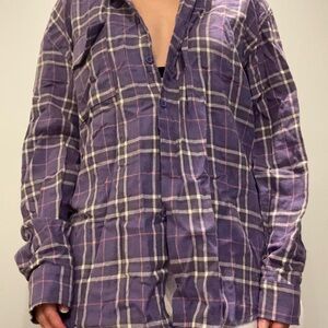Adika Purple Plaid Shirt